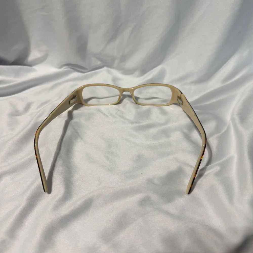 Huveli Milano‎ Eyeglasses Womens 47-16-135 Brown Tortoise Shell Beige Rectangle